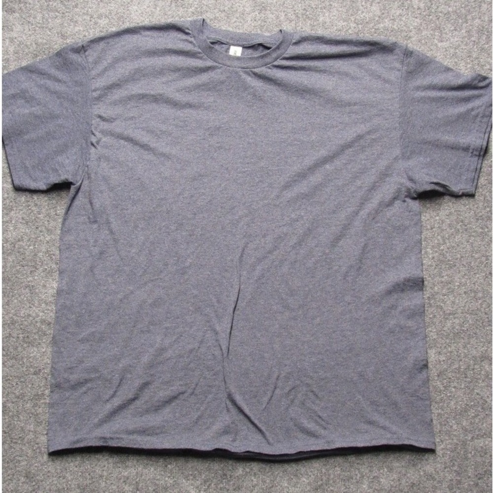 Gildan Heavy Cotton T-Shirt Mens XL Grey Heather Short Sleeve Crewneck Basic Tee